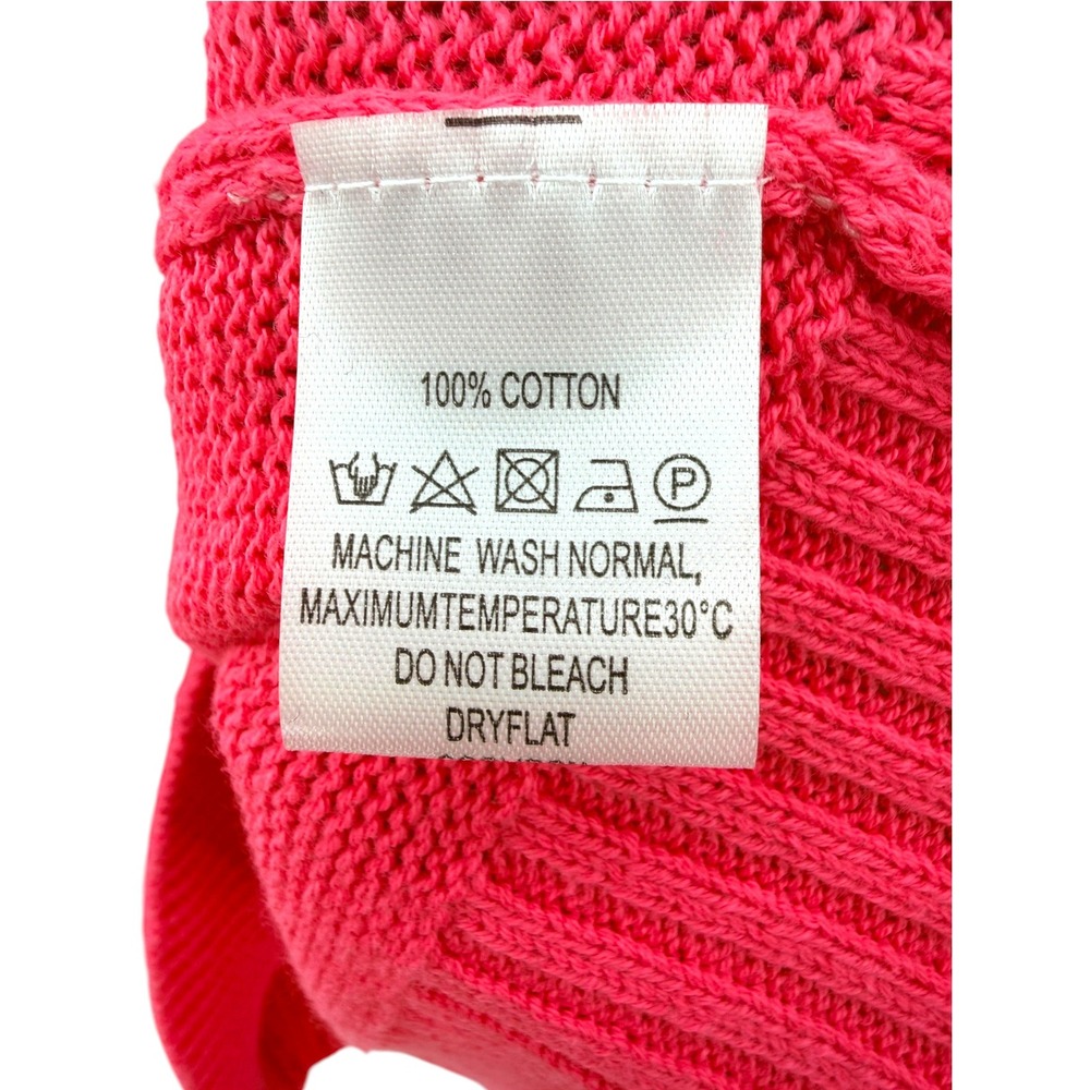 OXKNIT Women Hot Pink French Bulldog Sweater XL Cotton Retro Quirky Dog Pullover - Picture 4 of 5